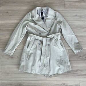 H&M Beige Trench Coat Classic A-line Design